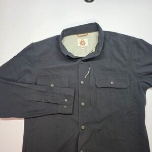 LIVSN Ecotrek Trail Shirt Mens XS Charcoal Grey Recycled Seawool MCS-125-B01